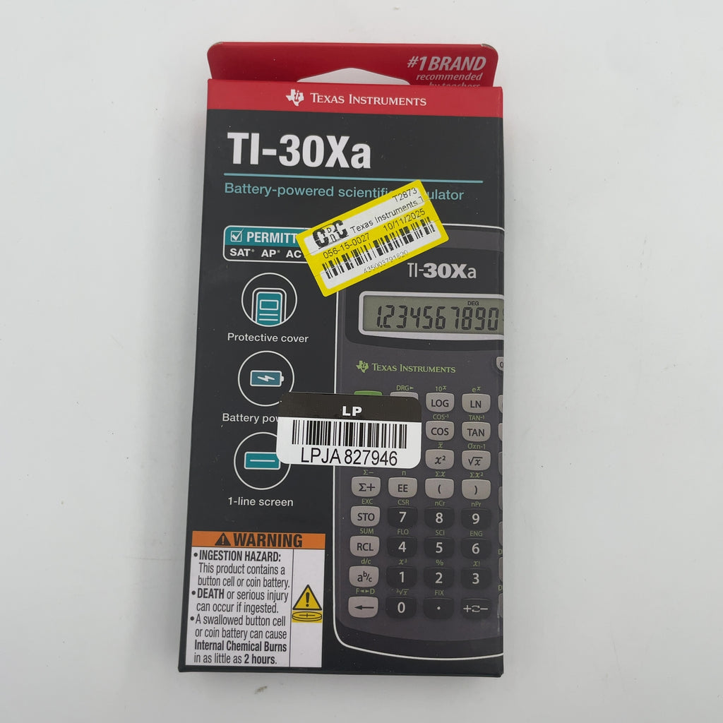 Texas Instruments TI-30Xa Scientific Calculator: Approved for SAT & AP Exams