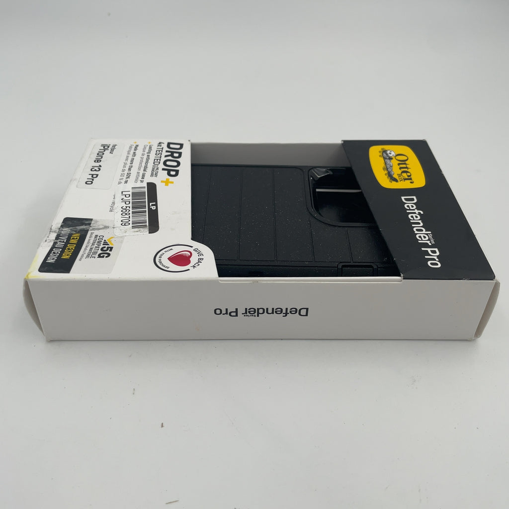 Otterbox Iphone 13 Pro Defender Series Pro Case - Black: Bump-Resistant, Solid Pattern