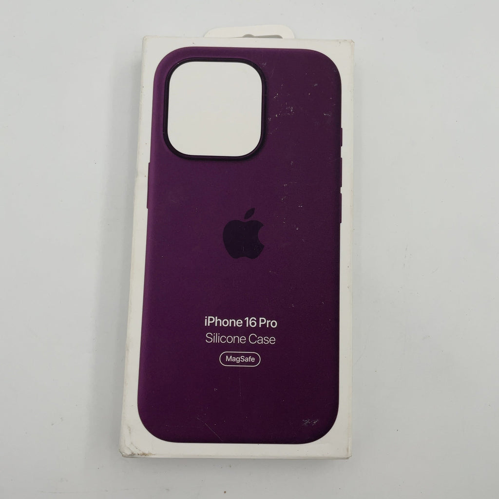 Apple Iphone 16 Pro Silicone Case With Magsafe - Plum