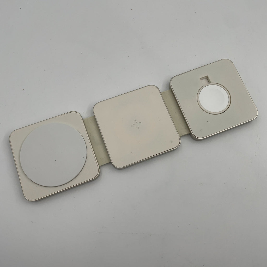 Qi2 Wireless 3-In-1 Folding Charging Pad - Stone White - Heyday White