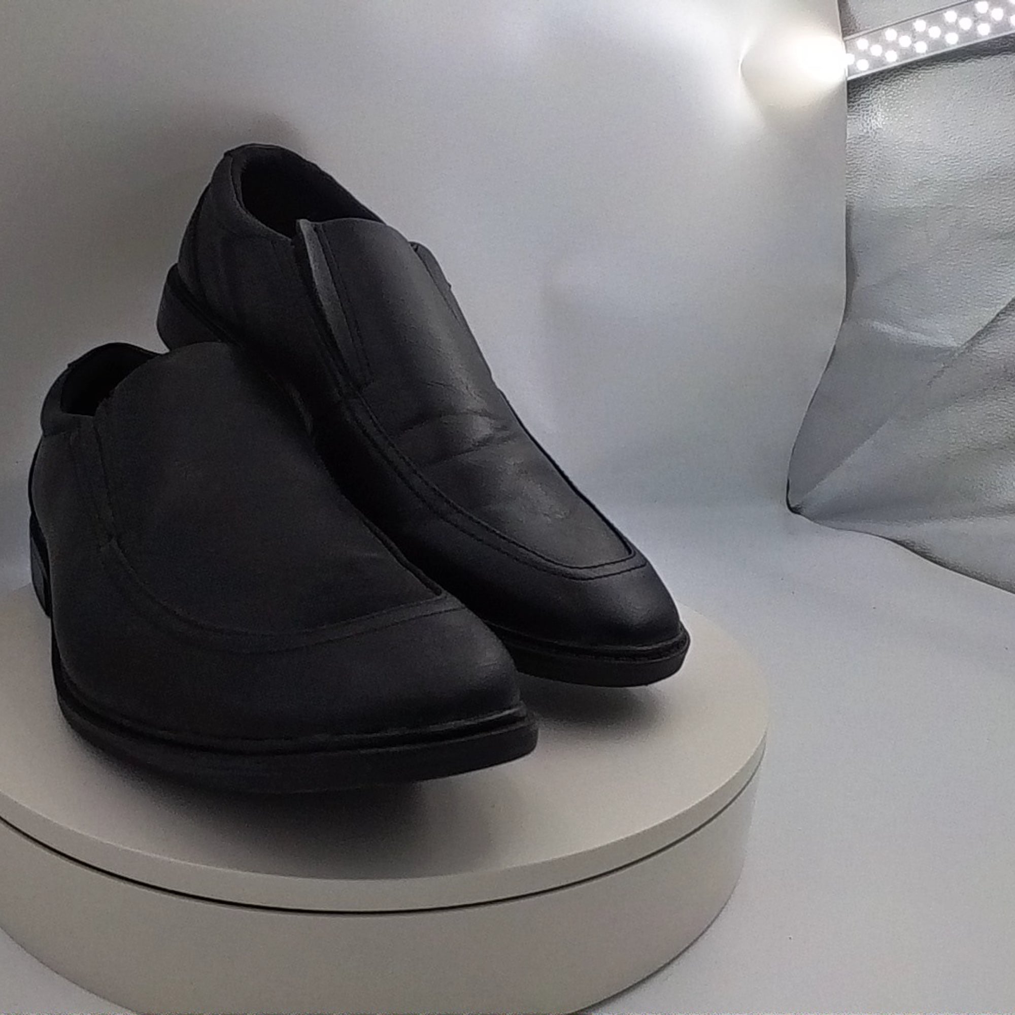 Men's Toby Loafer Dress Shoes - Goodfellow & Co Black 11.5: Cushioned Footbed, Memory Foam Insole