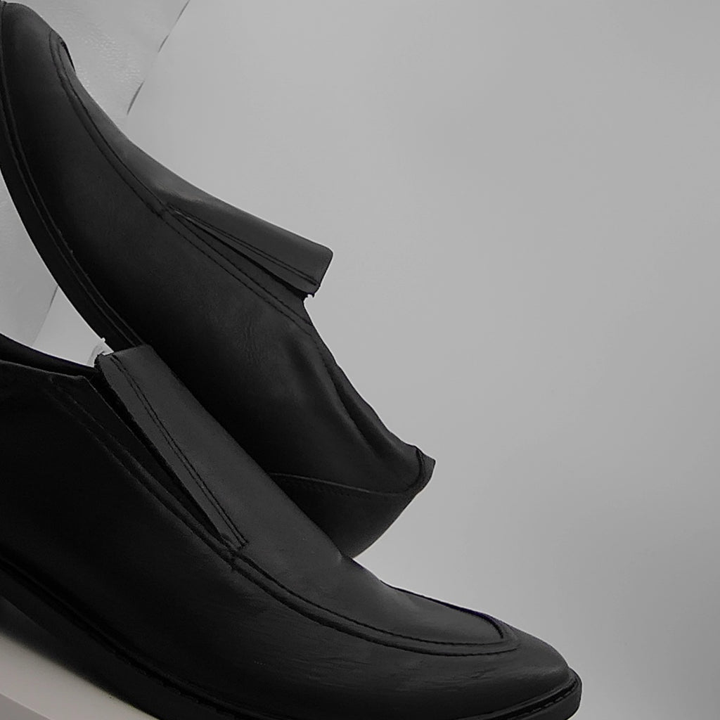 Men's Toby Dress Shoes With Memory Foam Insole - Goodfellow & Co Black 11: Slip-On Loafers, Block Heel, Treaded Outsole