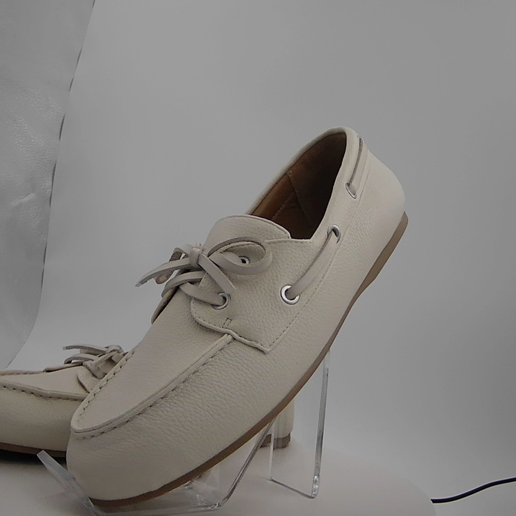 Women's Midge Boat Shoe Flats With Memory Foam Insole - Universal Thread Off-White 9.5: Pull-On, Contoured Footbed