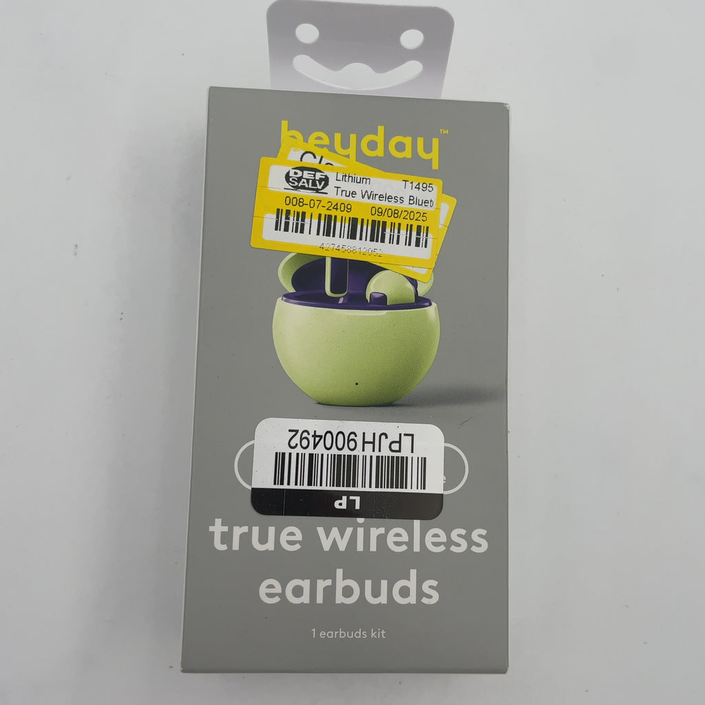 True Wireless Bluetooth Earbuds - Heyday Pastel Lime: In-Ear Headphones, Polyurethane Ear Cushions