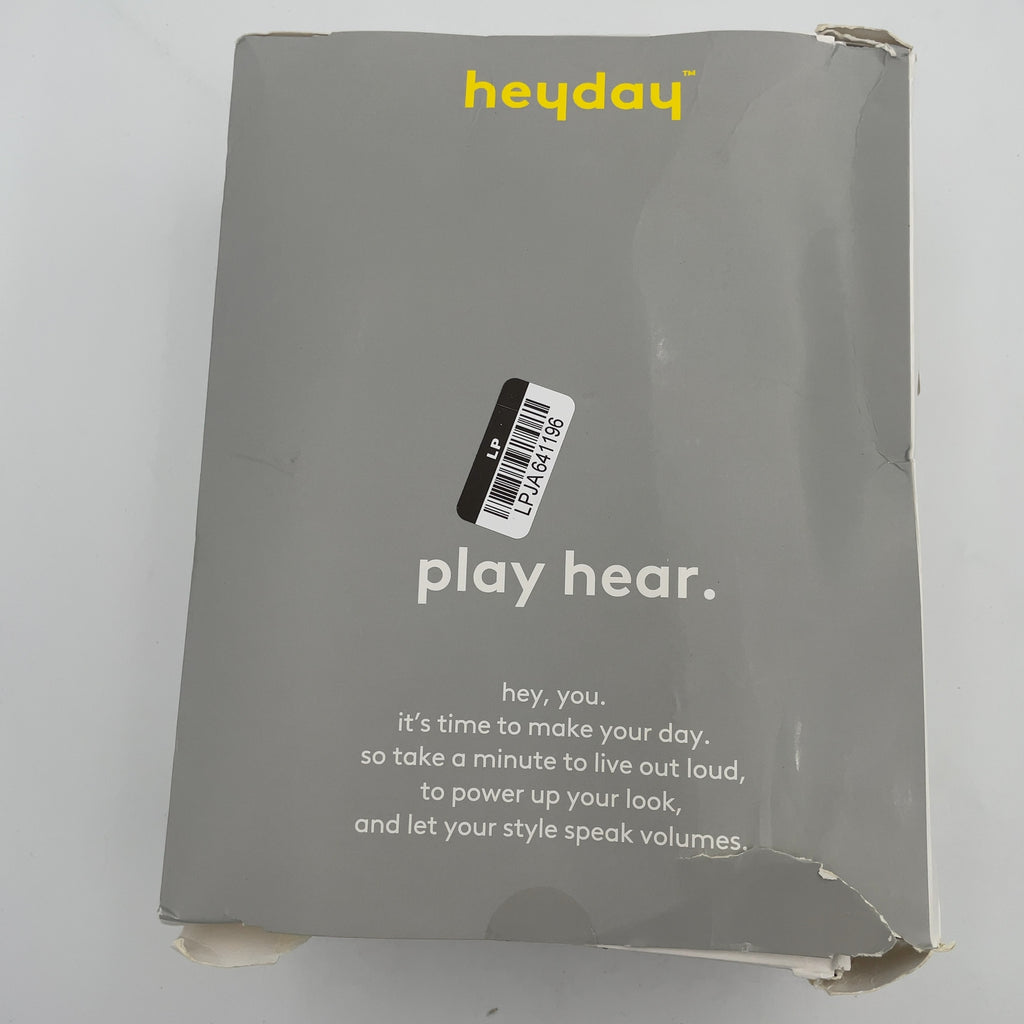 Wireless/Wired Bluetooth Headphone With Aux Cable - Heyday Black: Adjustable Headband, Foam Ear Cushion