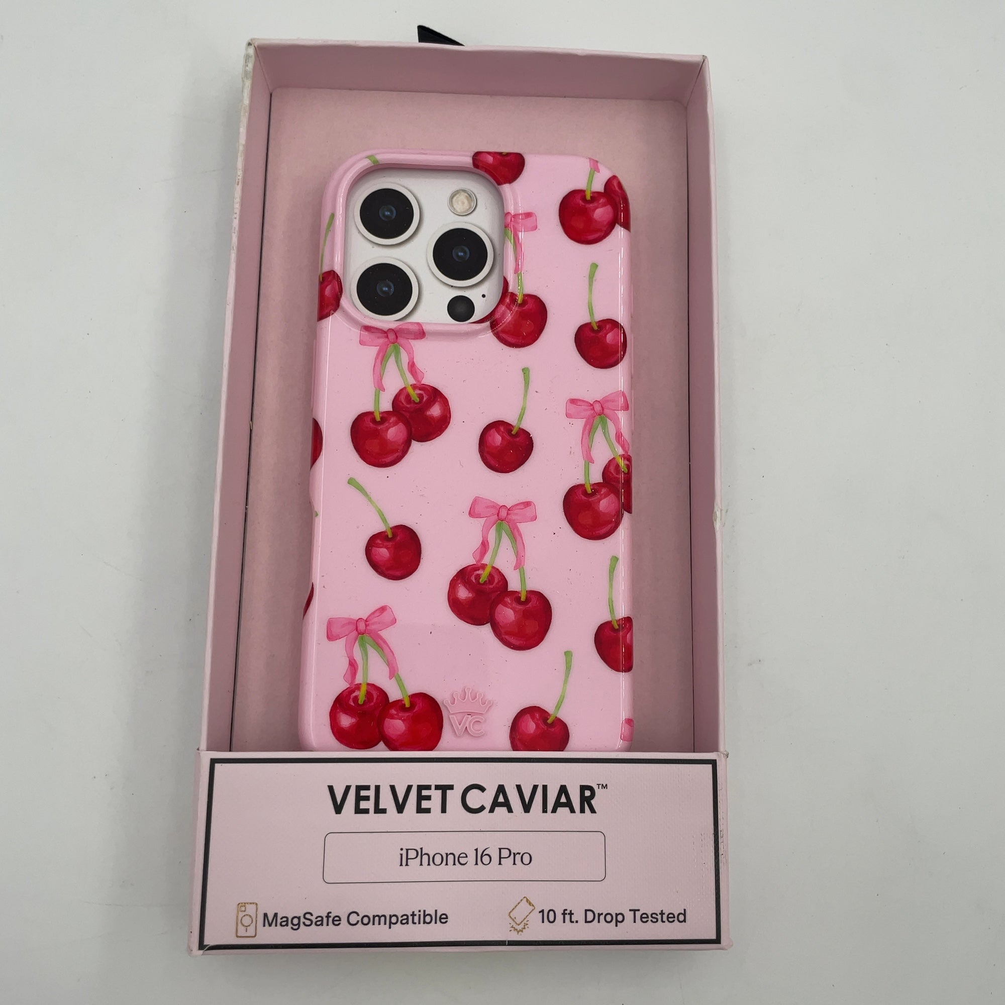 Velvet Caviar Iphone 16 Pro Case - Sweet Cherry: Food Pattern Plastic Cover