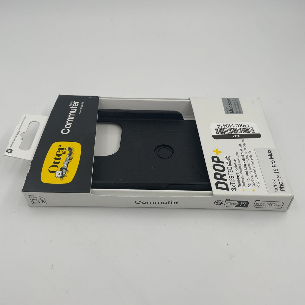 Otterbox Iphone 16 Pro Max Commuter Series Case With Magsafe - Black: Plastic, Solid Pattern