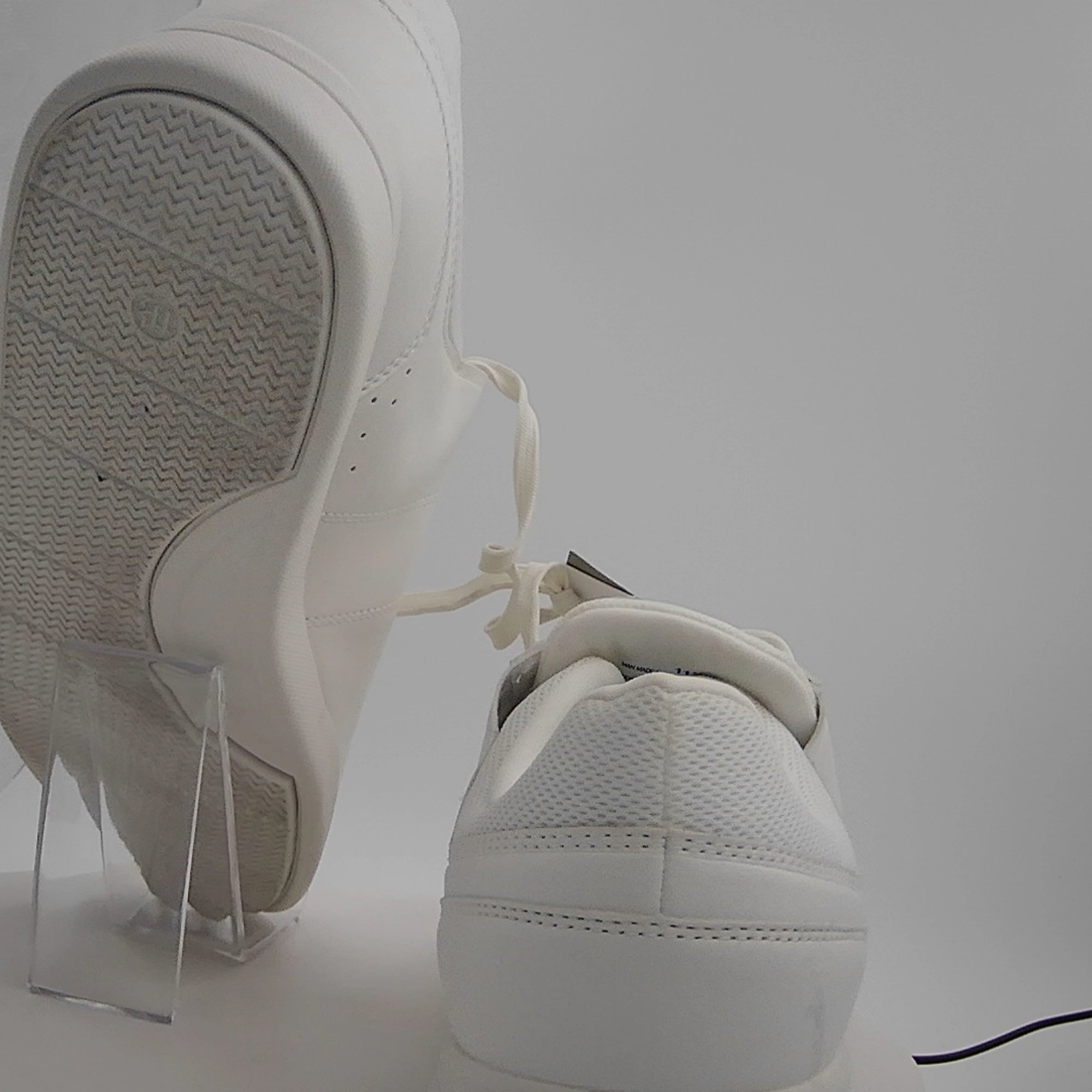 Men's Scout Sneakers - Goodfellow & Co White 11.5: Lace Up, Cushioned Footbed, Mesh Construction