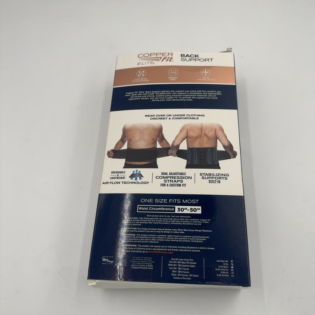 Copper Fit Back Support