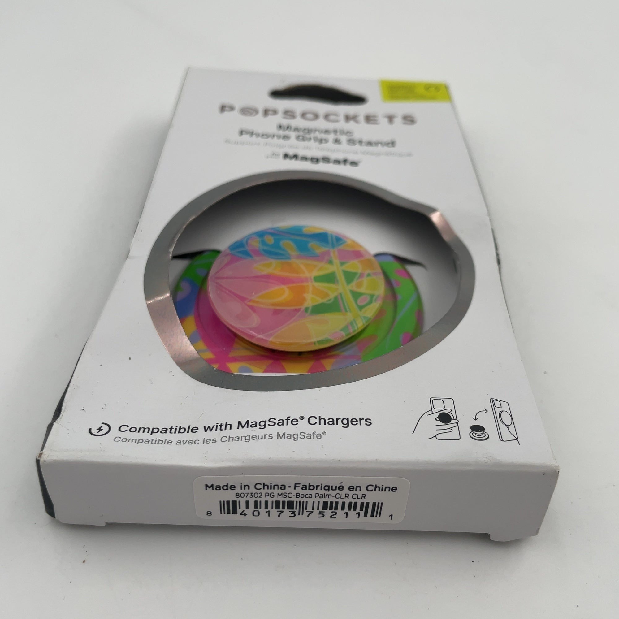 Popsockets Magnetic Phone Grip With Magsafe, Magnetic Adapter Ring Included - Boca Palm