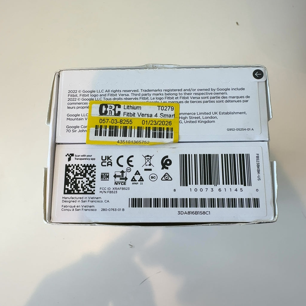 Fitbit Versa 4 Smartwatch - Graphite Aluminum With Black Band