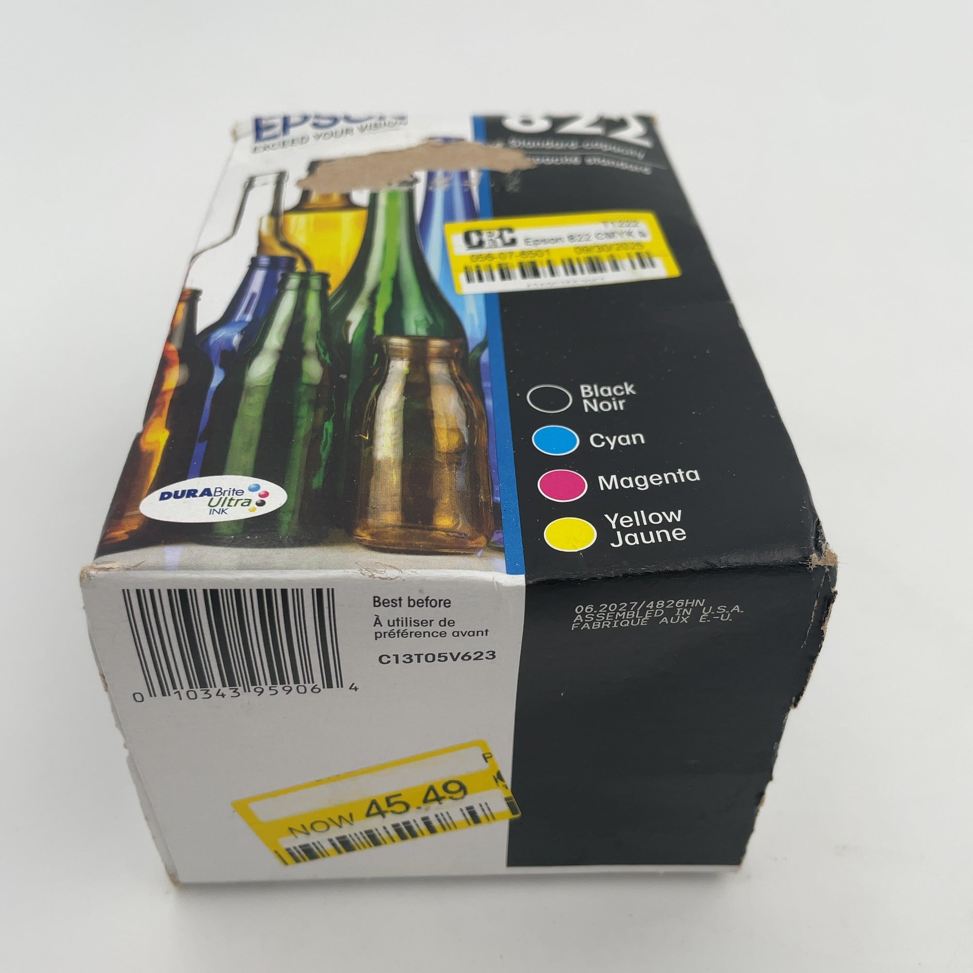 Epson 822 Cmyk Multipack Ink Cartridges: Standard Yield Printer Ink Combo Pack