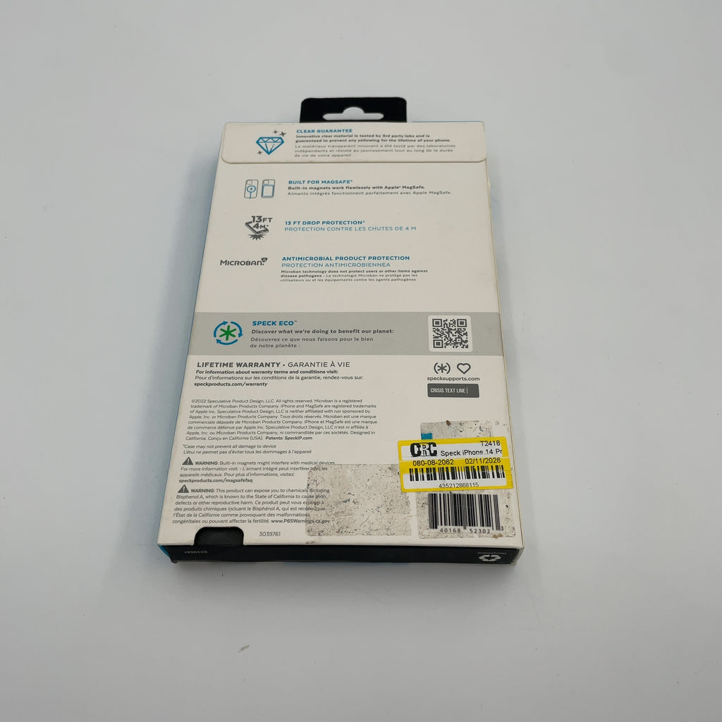 Speck Iphone 14 Pro Max Presidio Perfect Clear Case With Magsafe - Clear