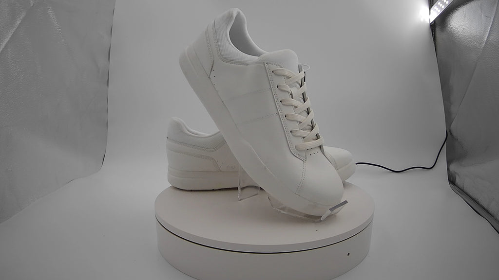Men's Scout Sneakers - Goodfellow & Co White 11: Lace-Up, Cushioned Footbed, Mesh Construction, Medium Width