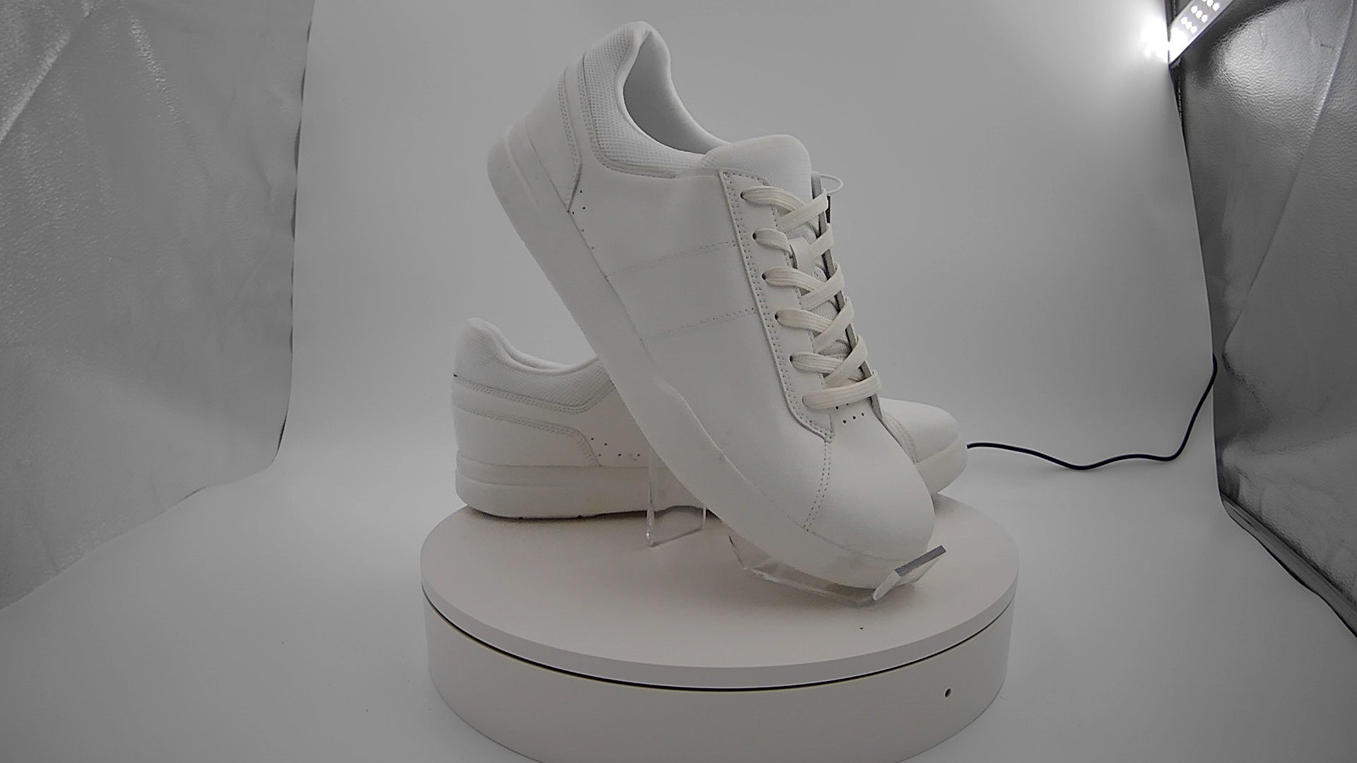 Men's Scout Sneakers - Goodfellow & Co White 11: Lace-Up, Cushioned Footbed, Mesh Construction, Medium Width
