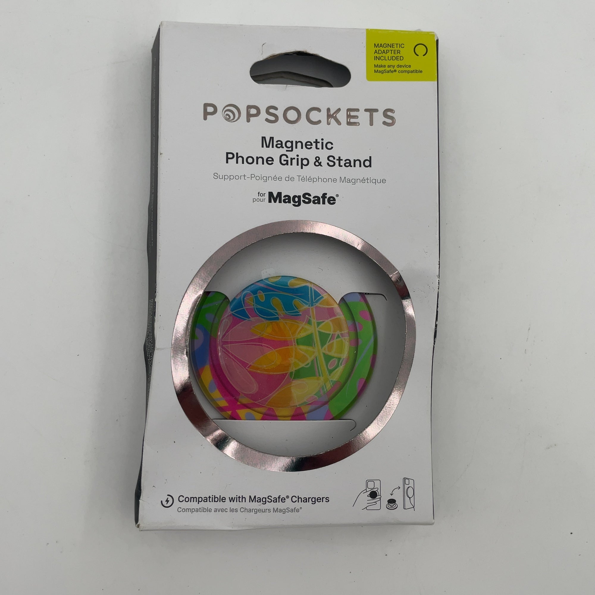 Popsockets Magnetic Phone Grip With Magsafe, Magnetic Adapter Ring Included - Boca Palm