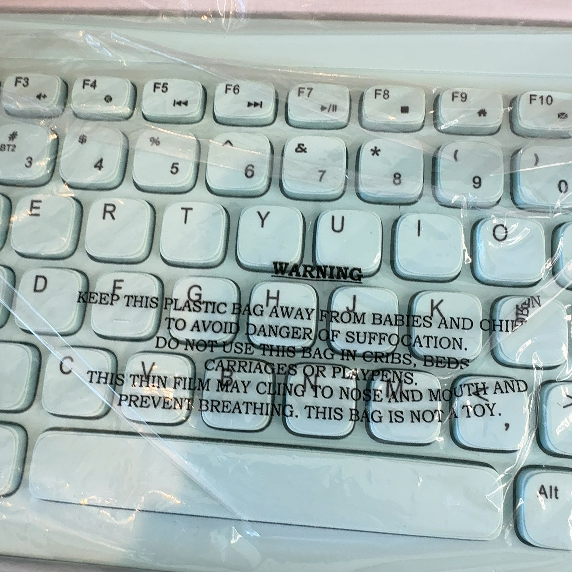 North Compact Square Key Wireless Keyboard - Sky Blue: Membrane Switch, Compact 60% Layout