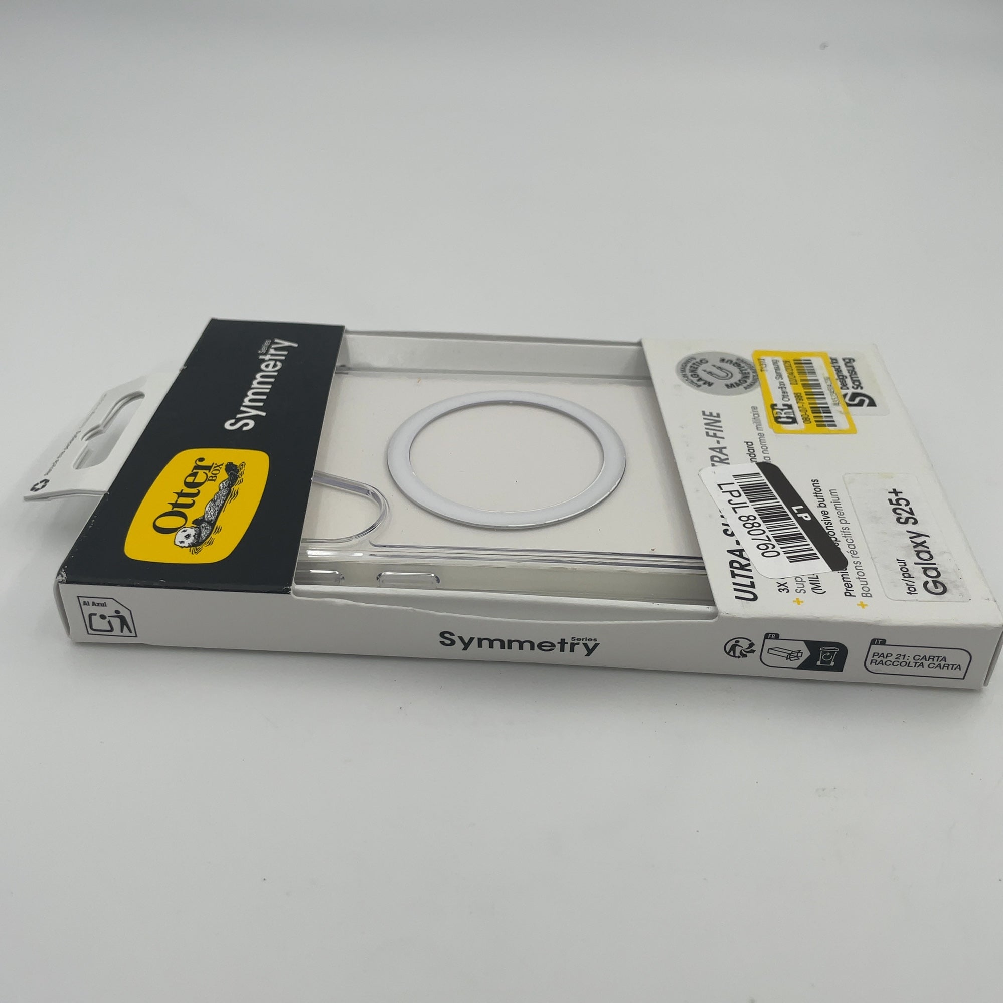Otterbox Samsung Galaxy S25+ Symmetry Series Case With Magnets - Clear: Polycarbonate & Tpe