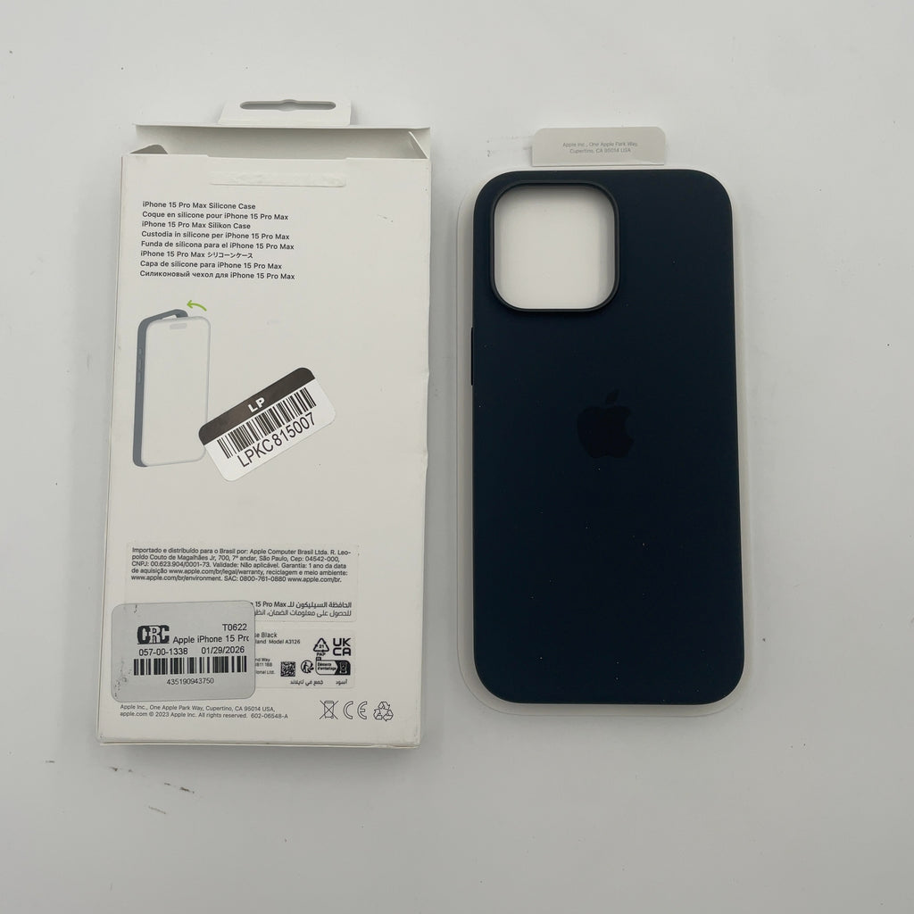 Apple Iphone 15 Pro Max Silicone Case With Magsafe - Black
