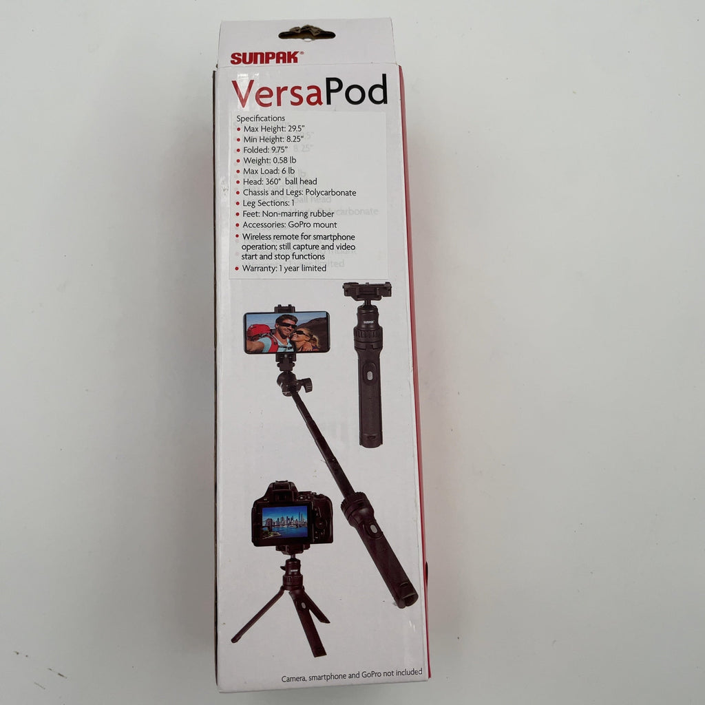 Sunpak Telescoping Flexpod: Ball Head, Universal Mount 1/4"-20 Screw, 8-36 Inch Height