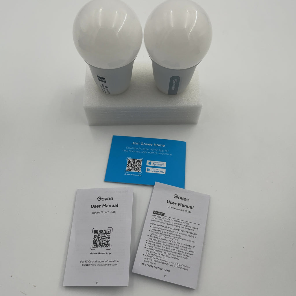 Govee A19 800 Lmn White Bulbs 2Pk (Please Be Advised That Sets May Be Missing Pieces Or Otherwise Incomplete.)