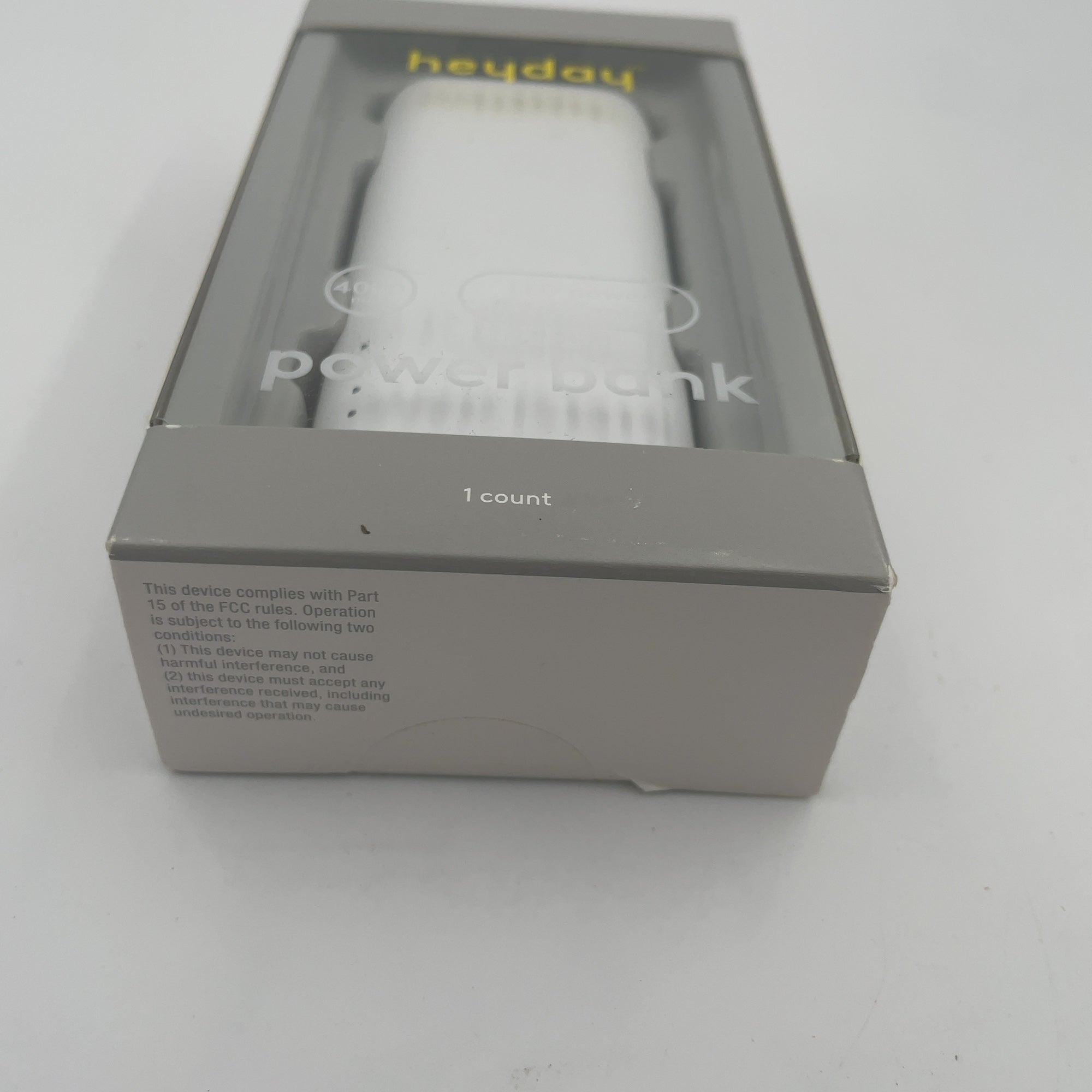 4000Mah Power Bank - Heyday White: Usb & Usb-C Compatible, 10.5W Output