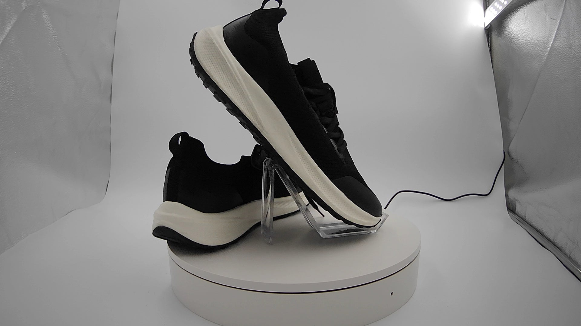 Men's Lee Knit Sneakers with Memory Foam Insole - Goodfellow & Co Black 10.5: Cushioned Footbed, Lace Up