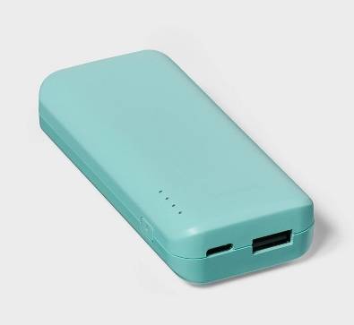 4000Mah Power Bank - Heyday Spring Teal Green: Usb-C, Charge Indicator Light