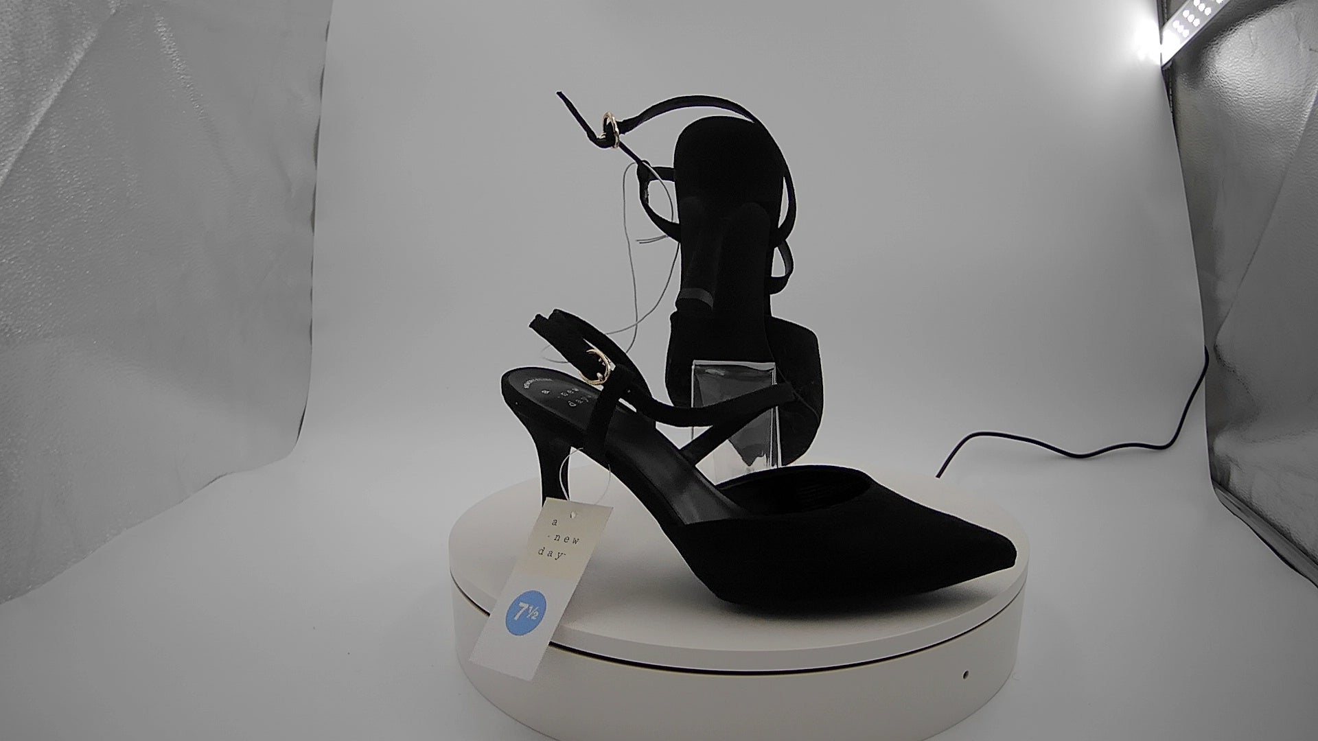 Women’s Rosemary Heels with Memory Foam Insole - A New Day Black 7.5