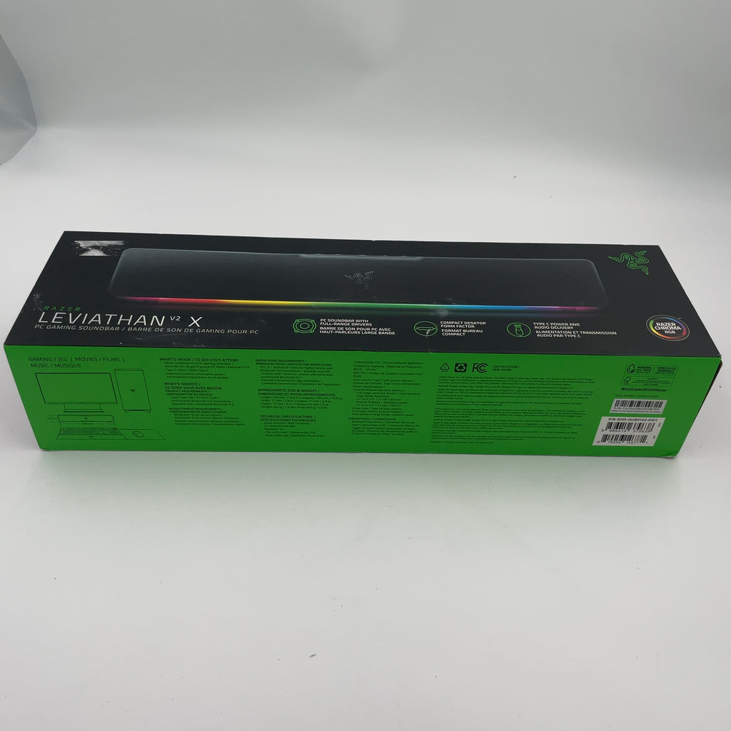 Razer Leviathan V2 X Bluetooth Gaming Speaker With Rgb Lighting (1-Piece) - Black: Xbox Compatible