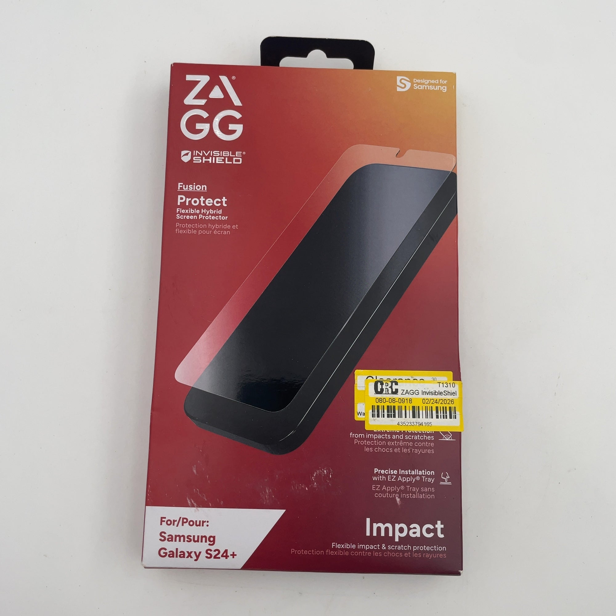 Zagg Invisibleshield Samsung Galaxy S24+ Fusion Screen Protector
