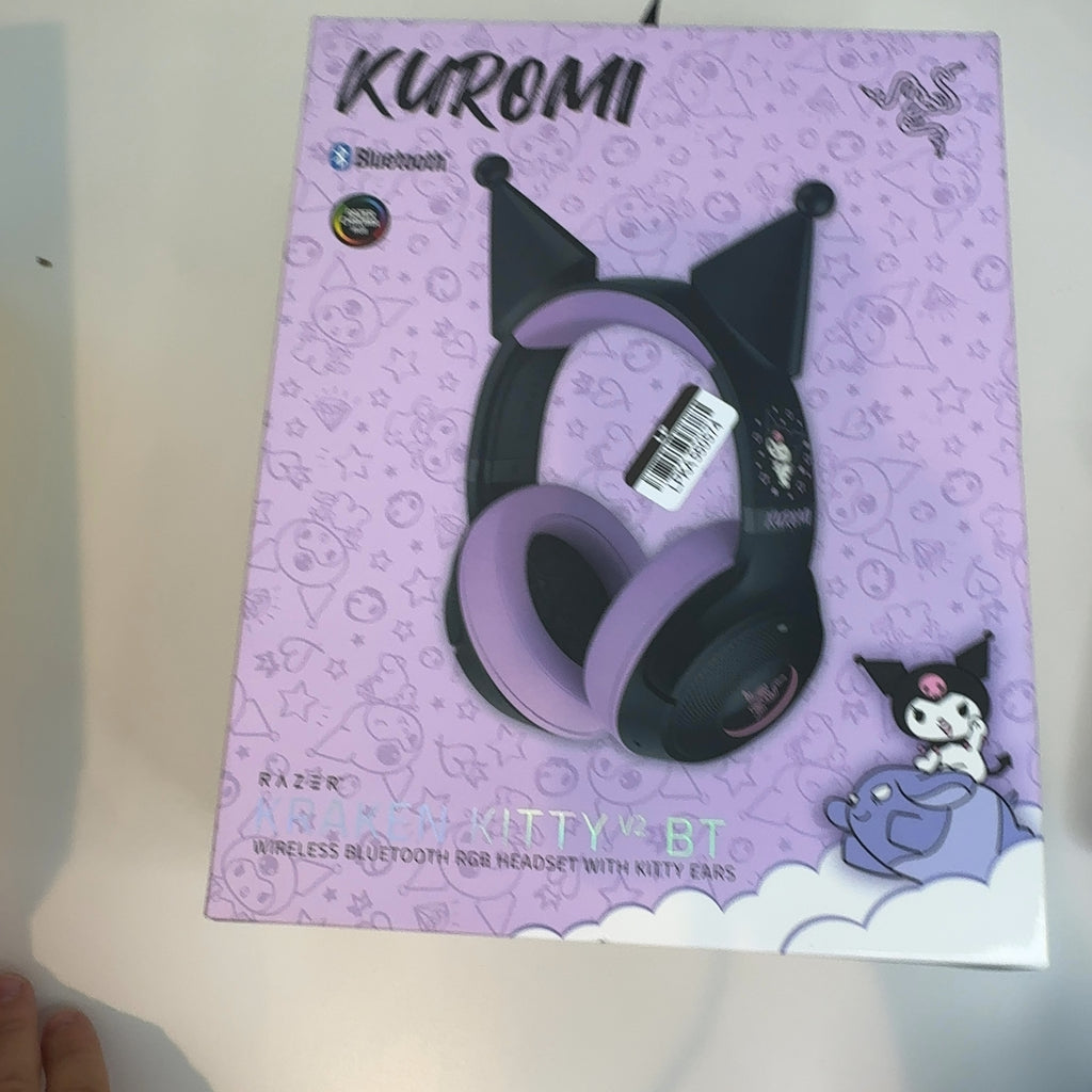 Razer Kraken Kitty V2 Bt - Kuromi Edition Headset: Wireless Gaming, Mac & Pc Compatible