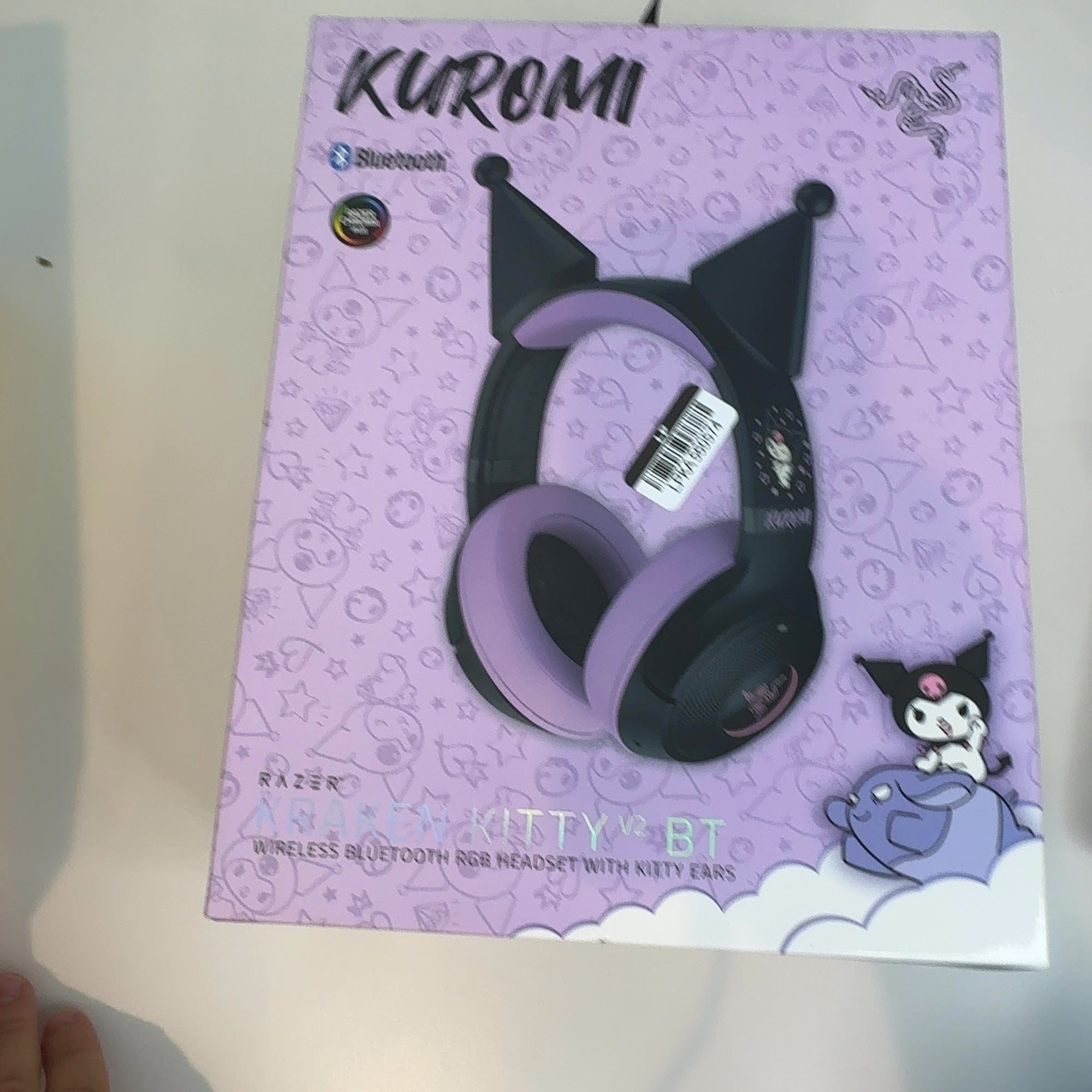 Razer Kraken Kitty V2 Bt - Kuromi Edition Headset: Wireless Gaming, Mac & Pc Compatible