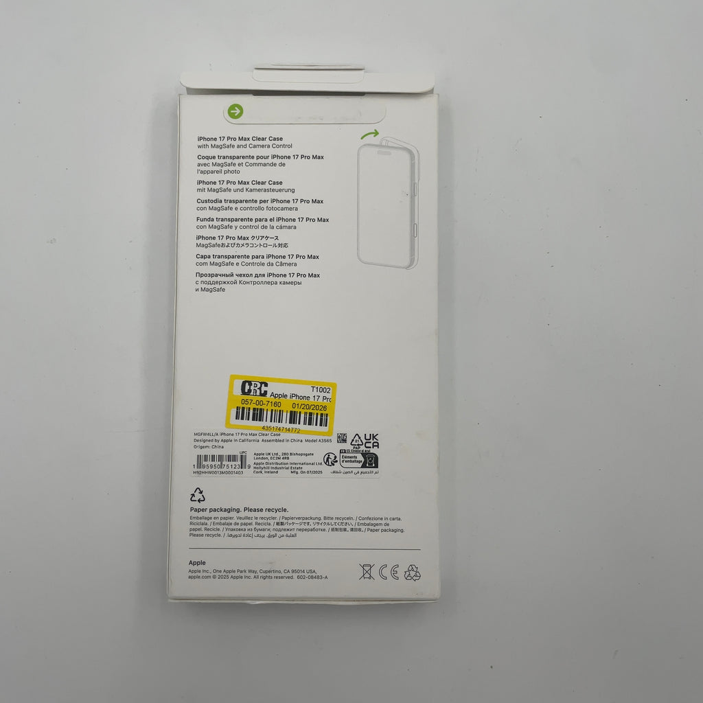 Apple Iphone 17 Pro Max Clear Case With Magsafe