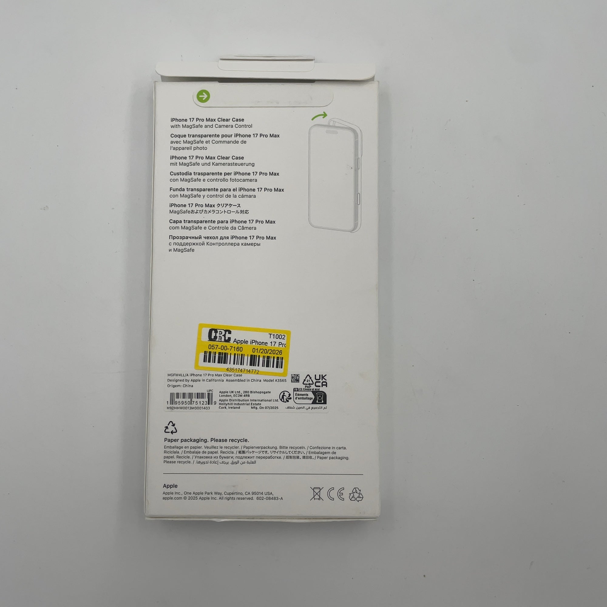 Apple Iphone 17 Pro Max Clear Case With Magsafe