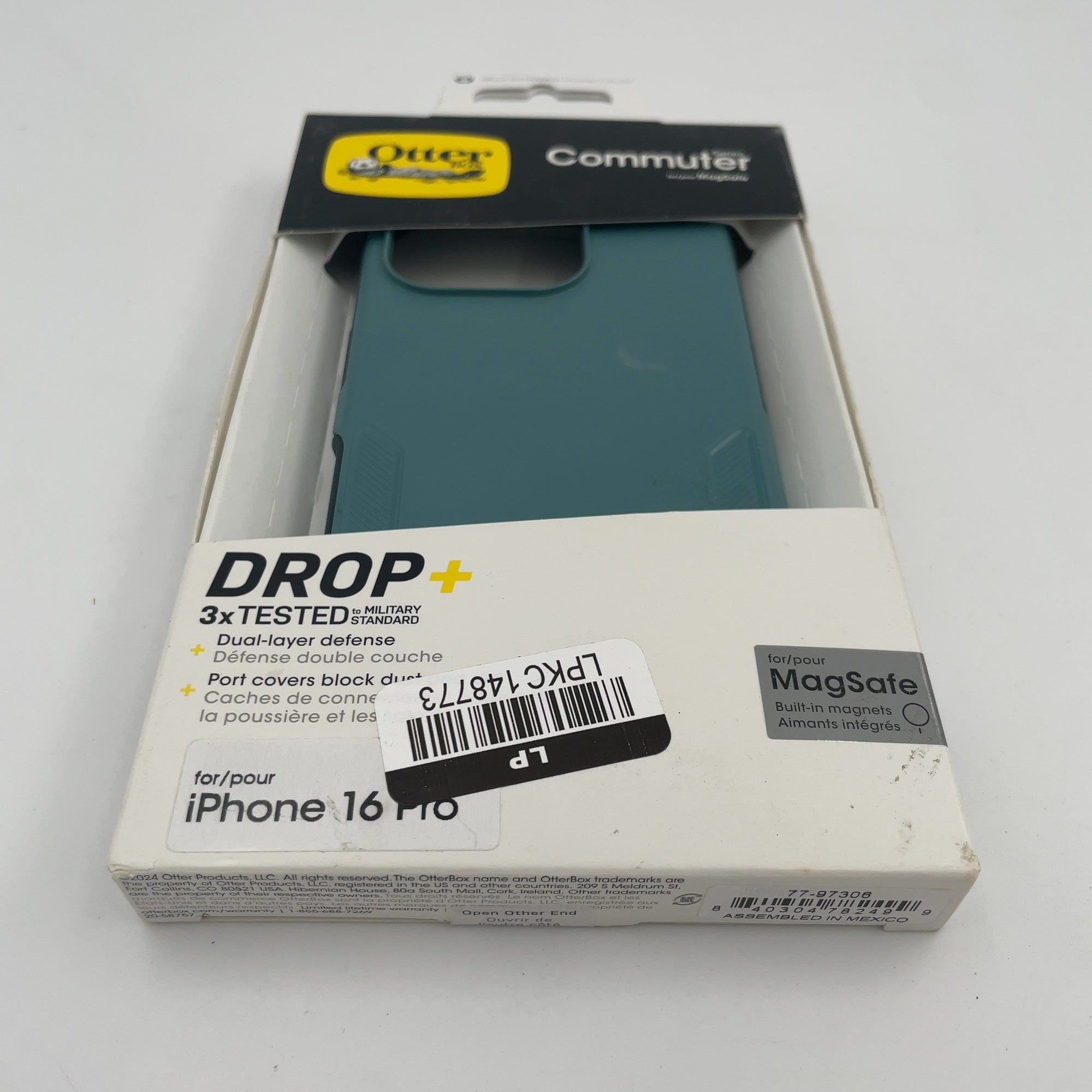 Otterbox Iphone 16 Pro Commuter Series Case For Magsafe - Sagebrush Green: Plastic, Solid Pattern