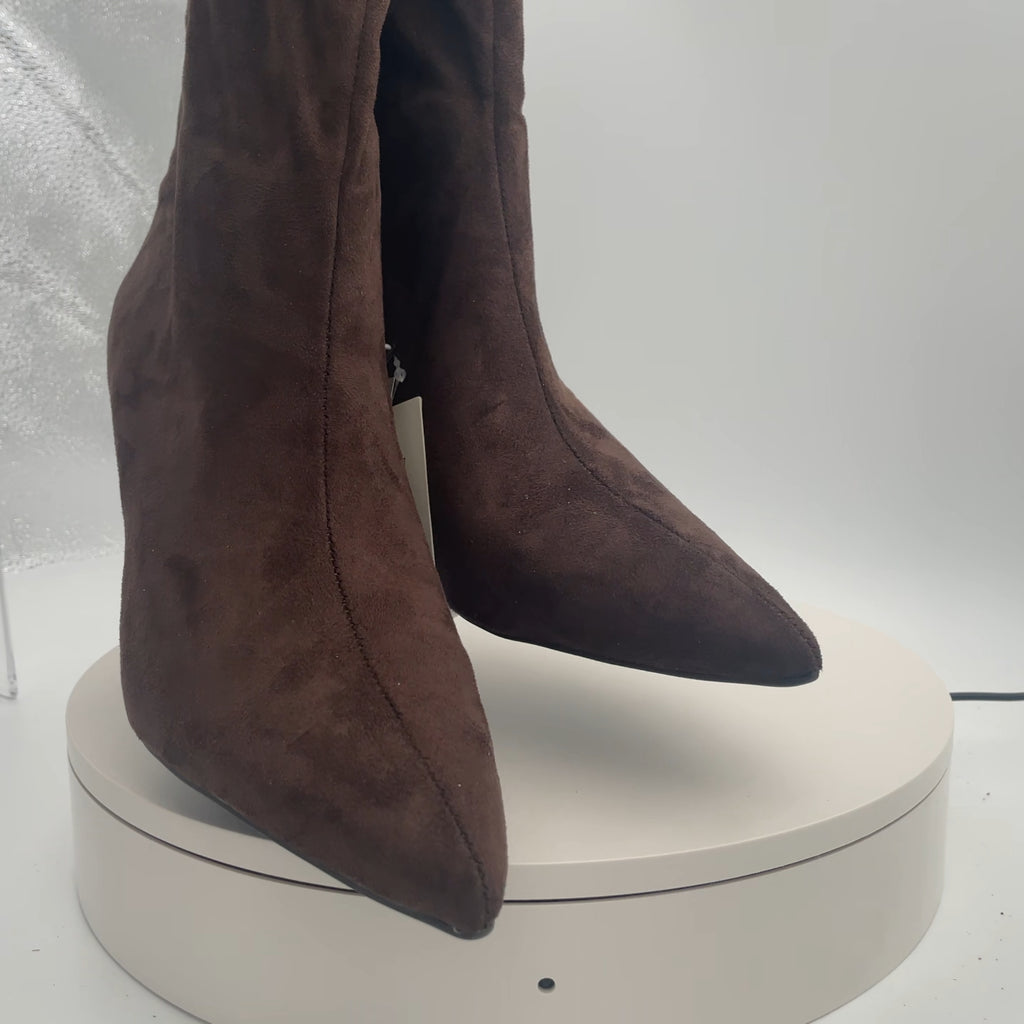 Women’s Justice Boots With Memory Foam Insole – A New Day Brown 9
