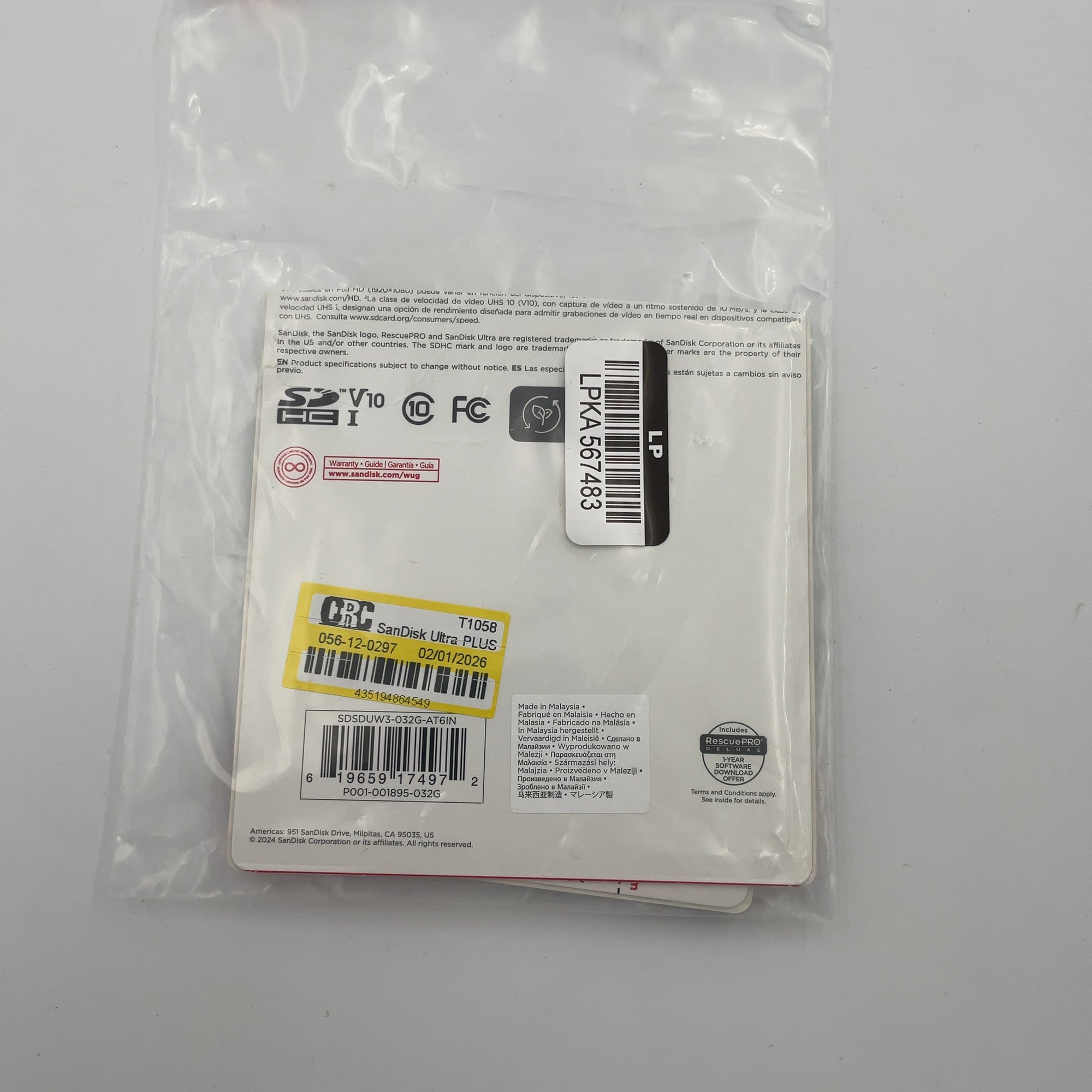 Sandisk Ultra Plus 32Gb Sd Memory Card: 130Mbps Data Transfer, Black