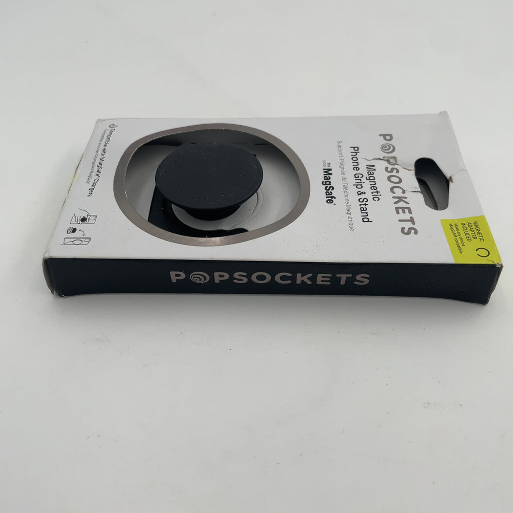 Popsockets Magnetic Phone Grip With Magsafe, Magnetic Adapter Ring Included - Black