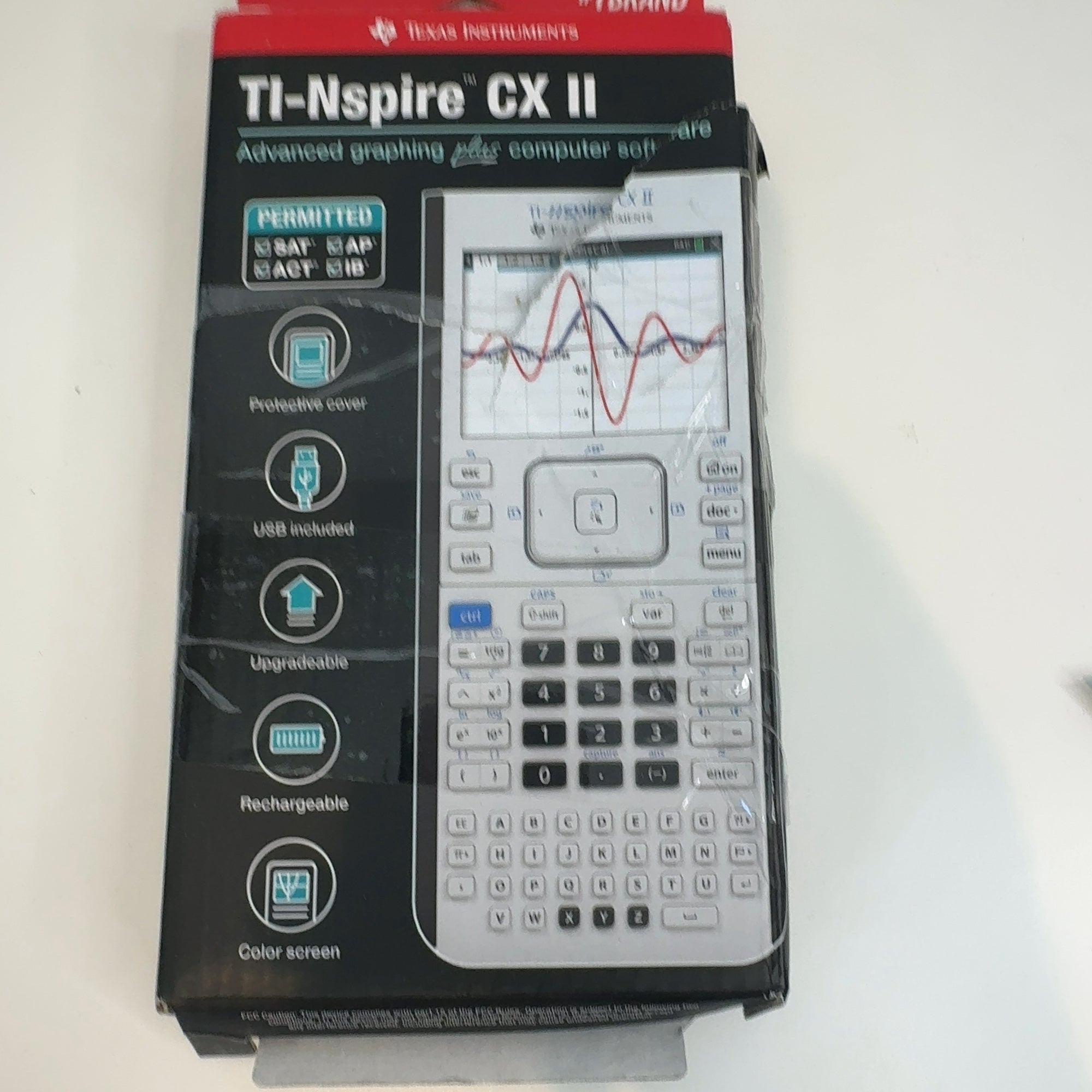 Texas Instruments Nspire Graphing Calculator Cx 2: 100Mb Storage, Act & Ap Approved