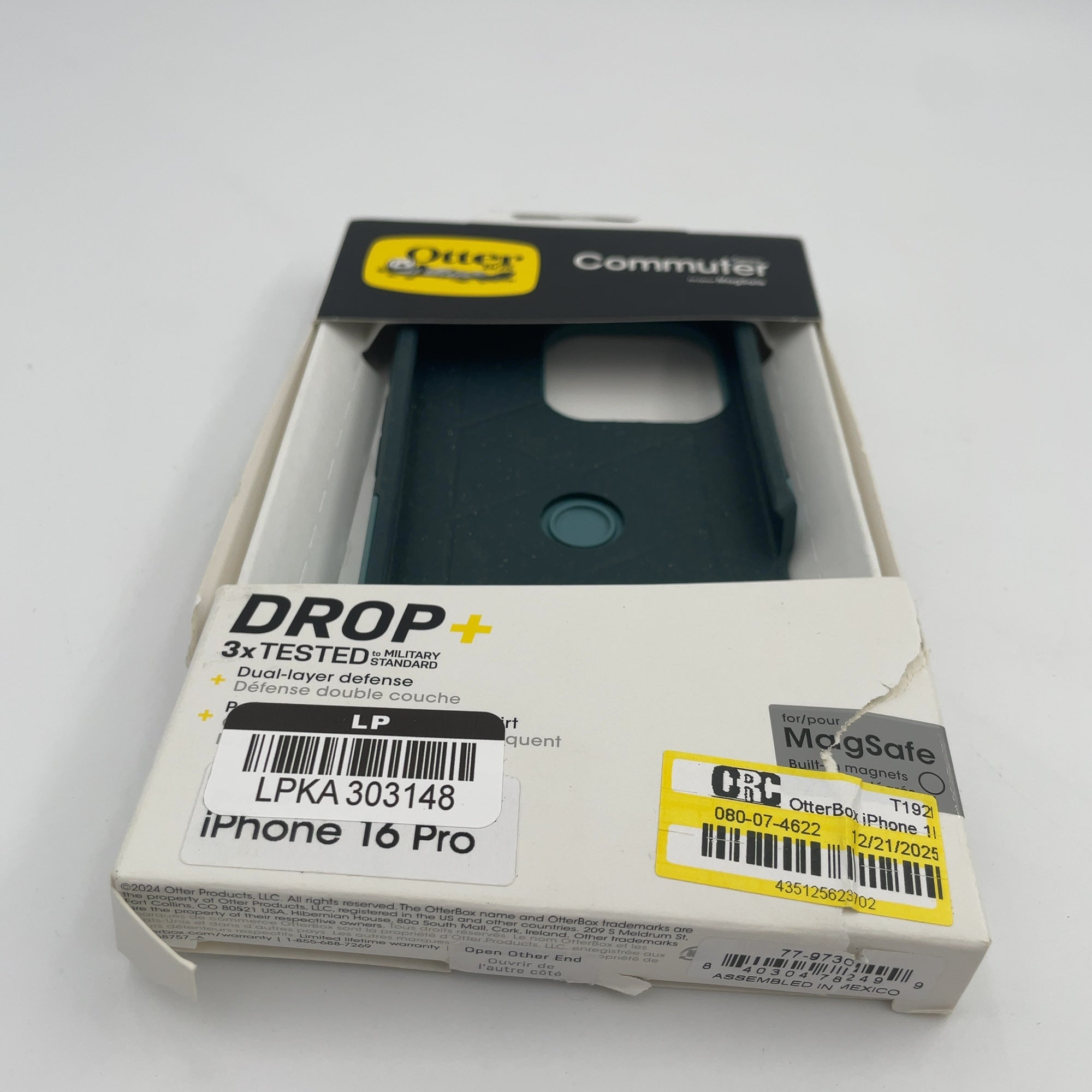 Otterbox Iphone 16 Pro Commuter Series Case For Magsafe - Sagebrush Green: Plastic, Solid Pattern