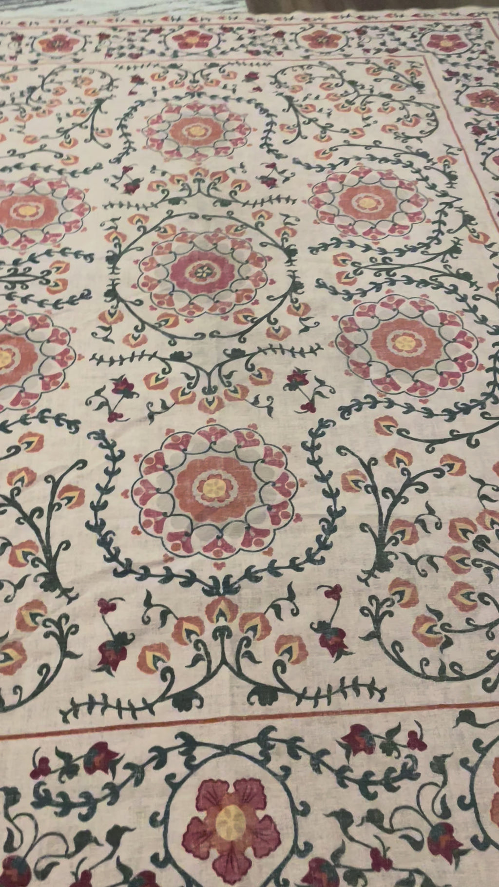 Ruggable Flatwoven Suzani – 8x10 Washable Rug Cover (No Pad)