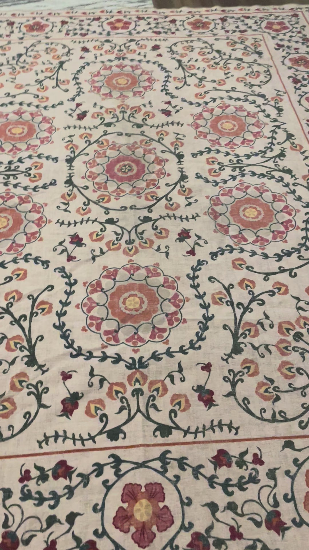 Ruggable Flatwoven Suzani – 8x10 Washable Rug Cover (No Pad)