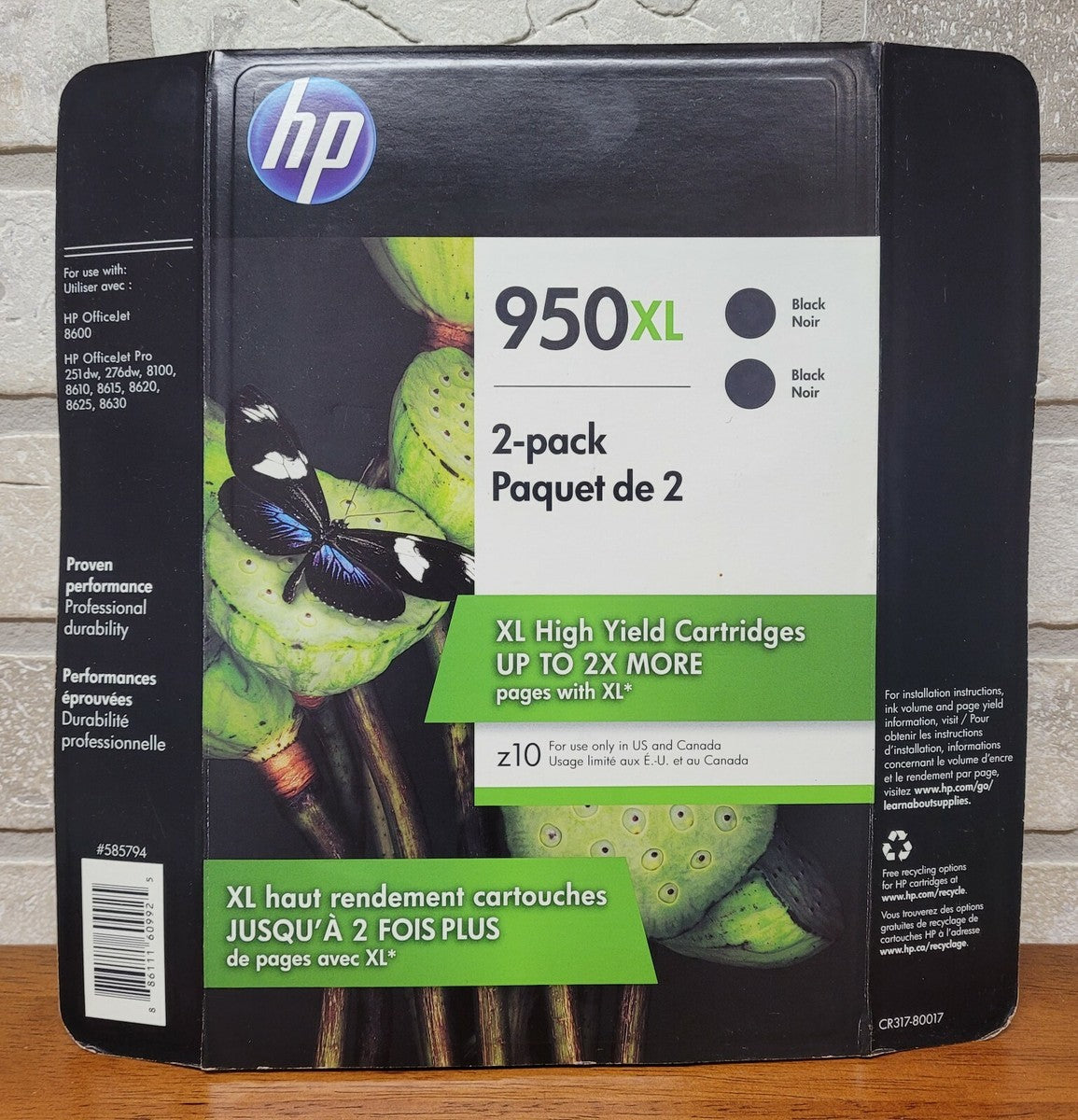 Hp 950Xl Black 2Pk (L)