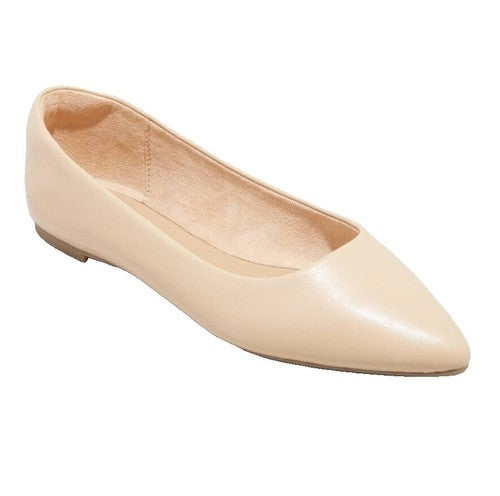 Women's London Sling Back Flats - A New Day Brown 11: Slip-On Tuxedo Flats, Cushioned Insole, Pointed Toe, Microsuede